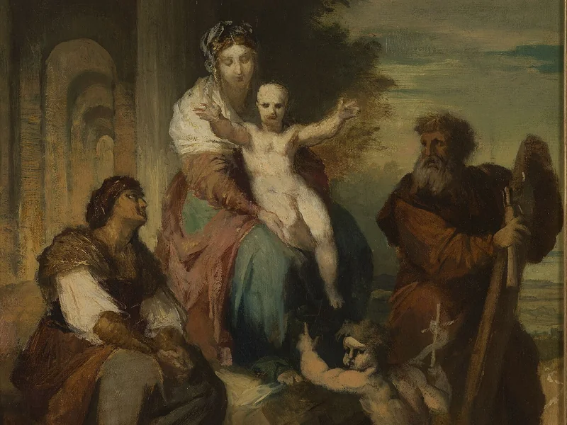 1835-Alphonse Monchablon - La Sacra Famiglia - Museo delle Belle Arti della Città di Parigi